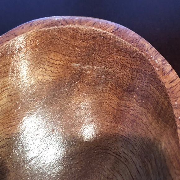 MCM Wooden Pineapple-Shaped Serving Bowls set of 3 - Picture 14 of 16